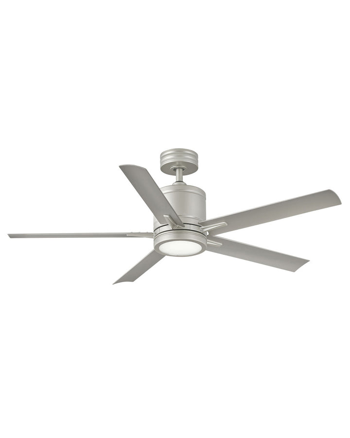 Hinkley Vail LED Fan Outdoor Ceiling Fans Hinkley 52 Brushed Nickel Silver