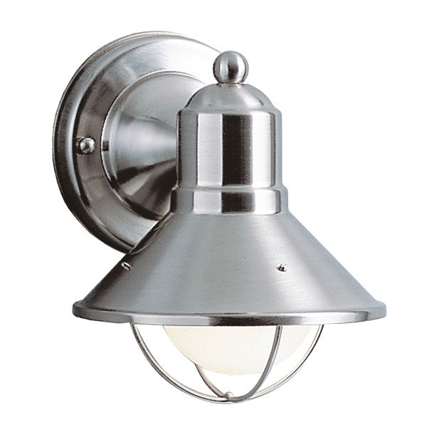 Kichler Seaside  Outdoor Wall Outdoor Wall Lights Kichler Brushed Nickel 6x7.5 