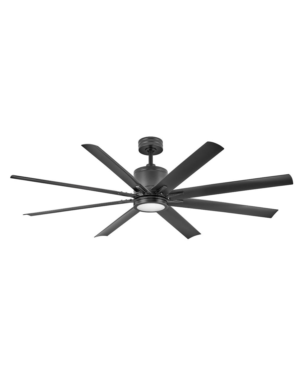 Hinkley Vantage LED Fan Outdoor Ceiling Fans Hinkley 66 Matte Black Matte Black