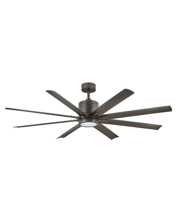 Hinkley Vantage LED Fan Outdoor Ceiling Fans Hinkley 66 Metallic Matte Bronze Metallic Matte Bronze