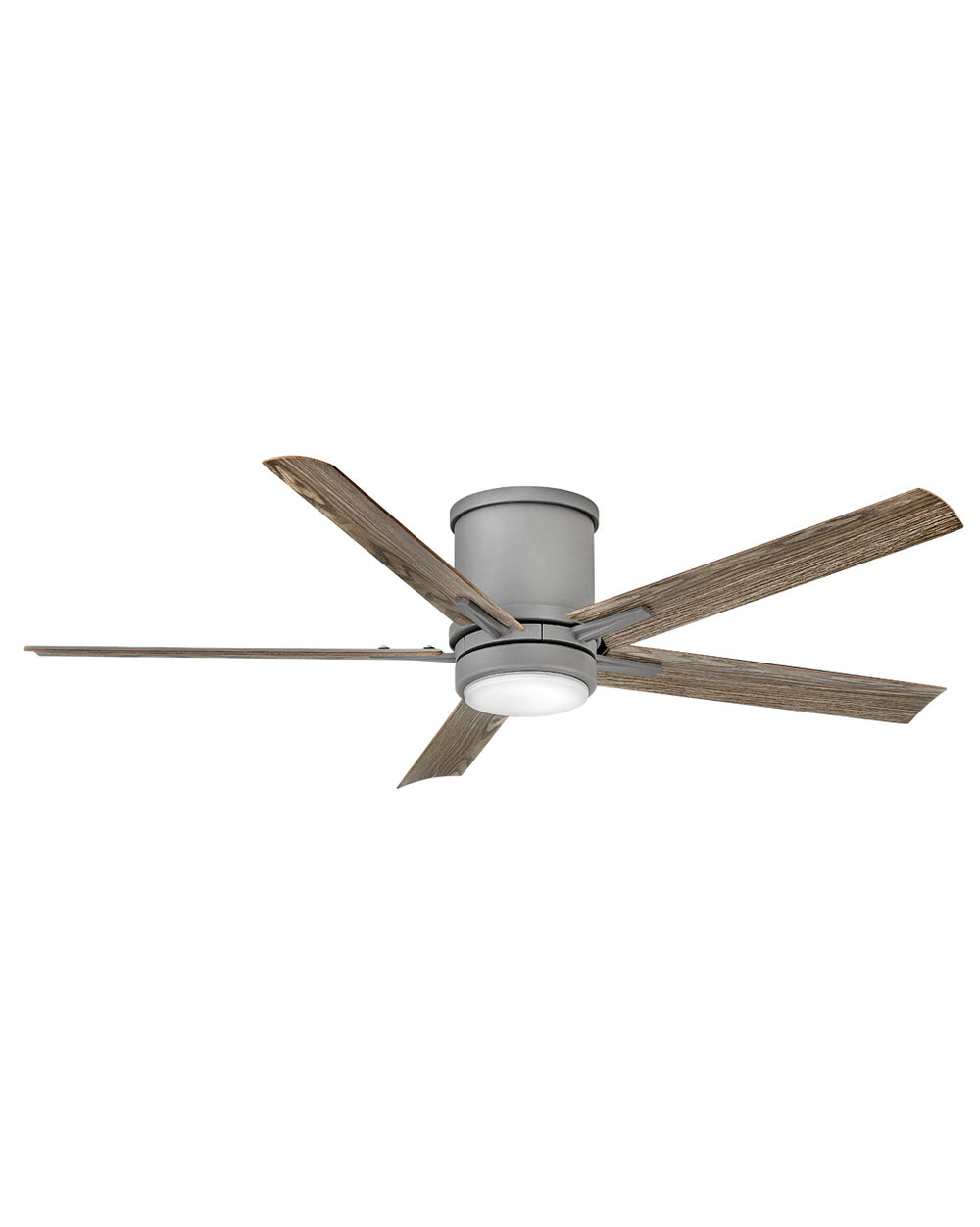 Hinkley Vail Flush LED Fan Outdoor Ceiling Fans Hinkley 52 Graphite Driftwood