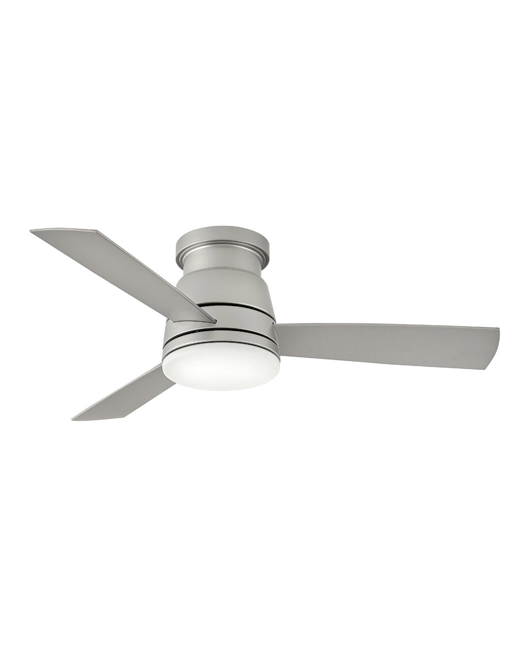 Hinkley Trey LED Fan Outdoor Ceiling Fans Hinkley 44 Brushed Nickel Silver