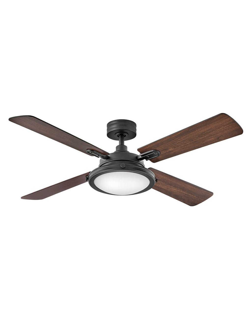 Hinkley Collier LED Fan Outdoor Fan Hinkley 54 Matte Black Matte Black, Walnut