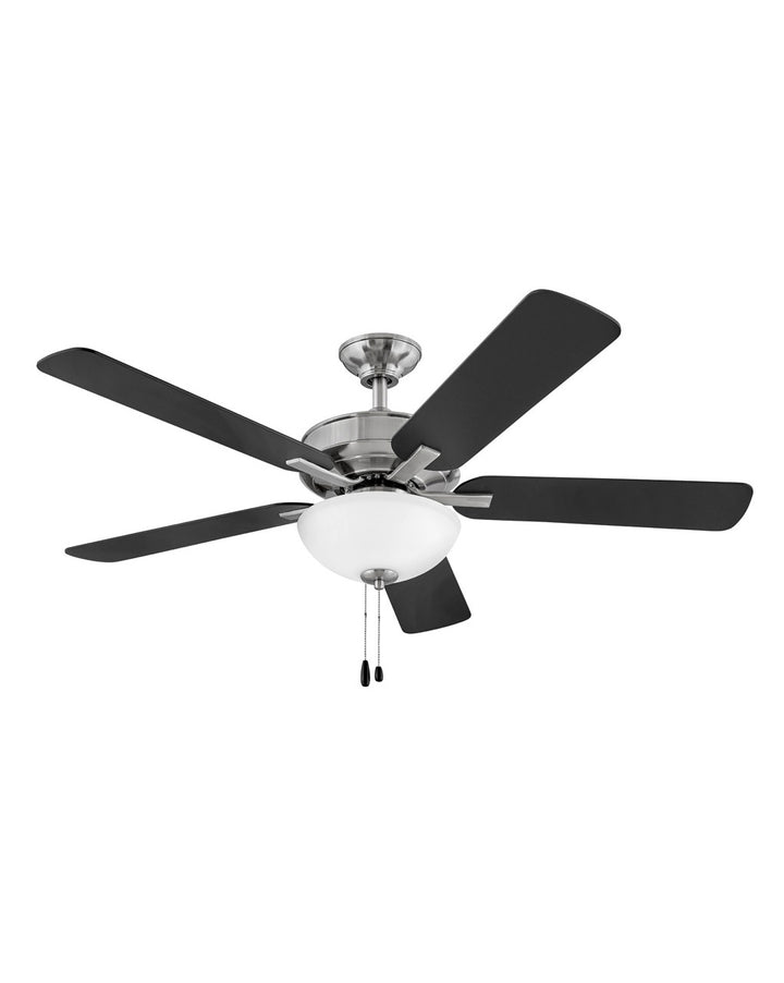 Hinkley Metro Illuminated LED Fan Outdoor Ceiling Fans Hinkley 52 Brushed Nickel Matte Black, Silver