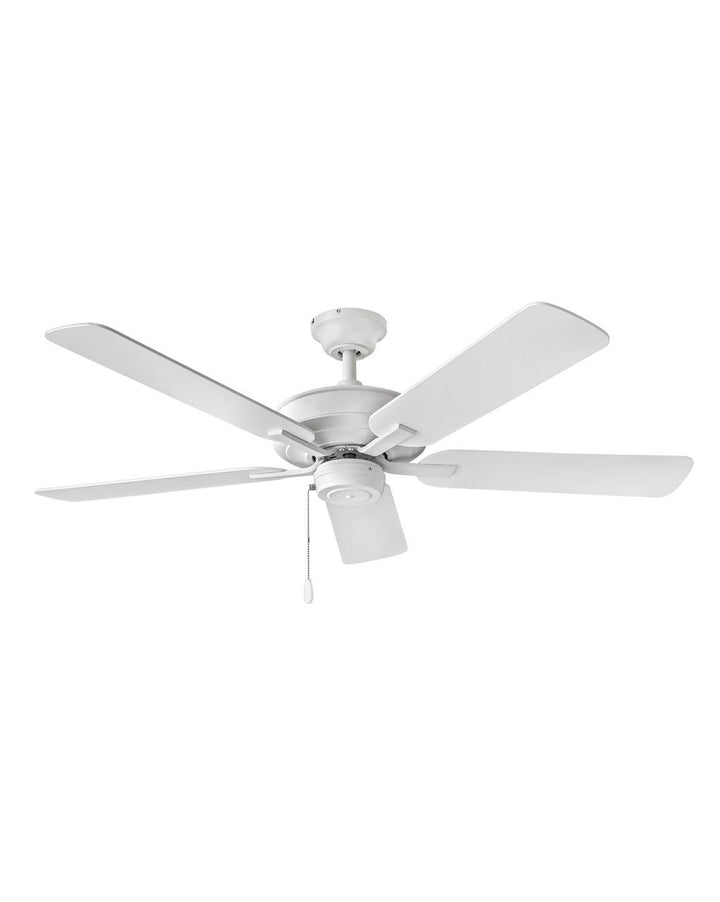 Hinkley Metro Fan Outdoor Ceiling Fans Hinkley 52 Chalk White Chalk White, Weathered Wood