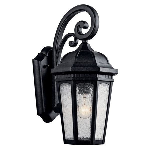 Kichler Courtyard  Outdoor Wall Outdoor Wall Lights Kichler Textured Black 8.25x17.75 