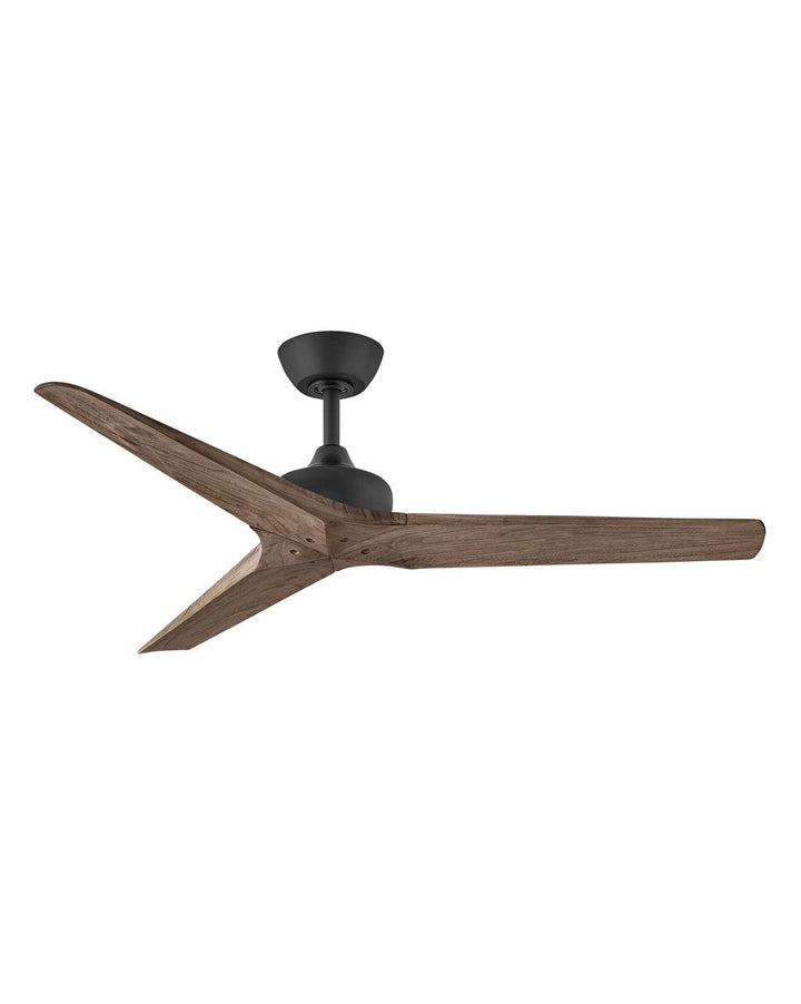 Hinkley Chisel Fan Outdoor Ceiling Fans Hinkley 52 Matte Black Walnut