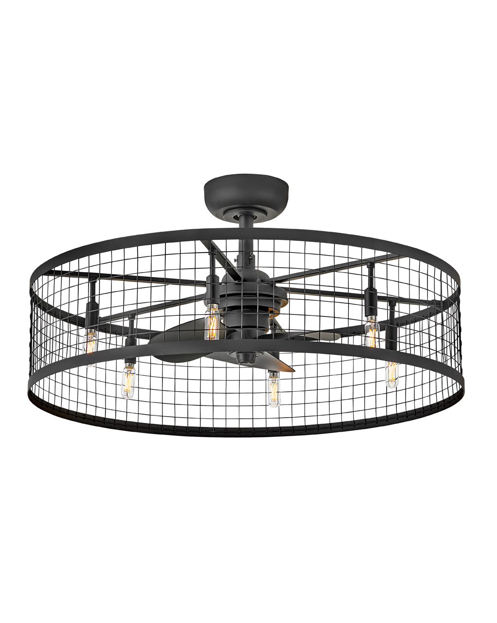 Hinkley Finnigan LED Fandelier Outdoor Fan Hinkley 14 Matte Black Matte Black