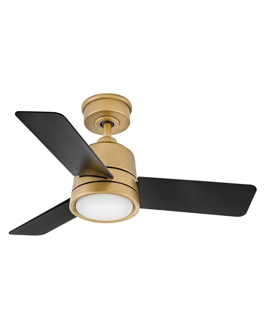 Hinkley Chet LED Fan Outdoor Fan Hinkley 36 Heritage Brass Matte Black