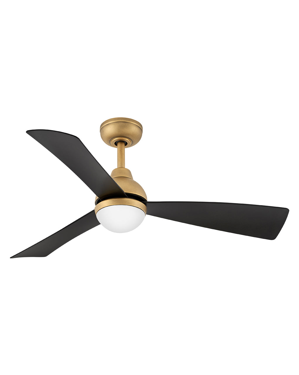 Hinkley Una LED Fan Outdoor Fan Hinkley 44 Heritage Brass Matte Black