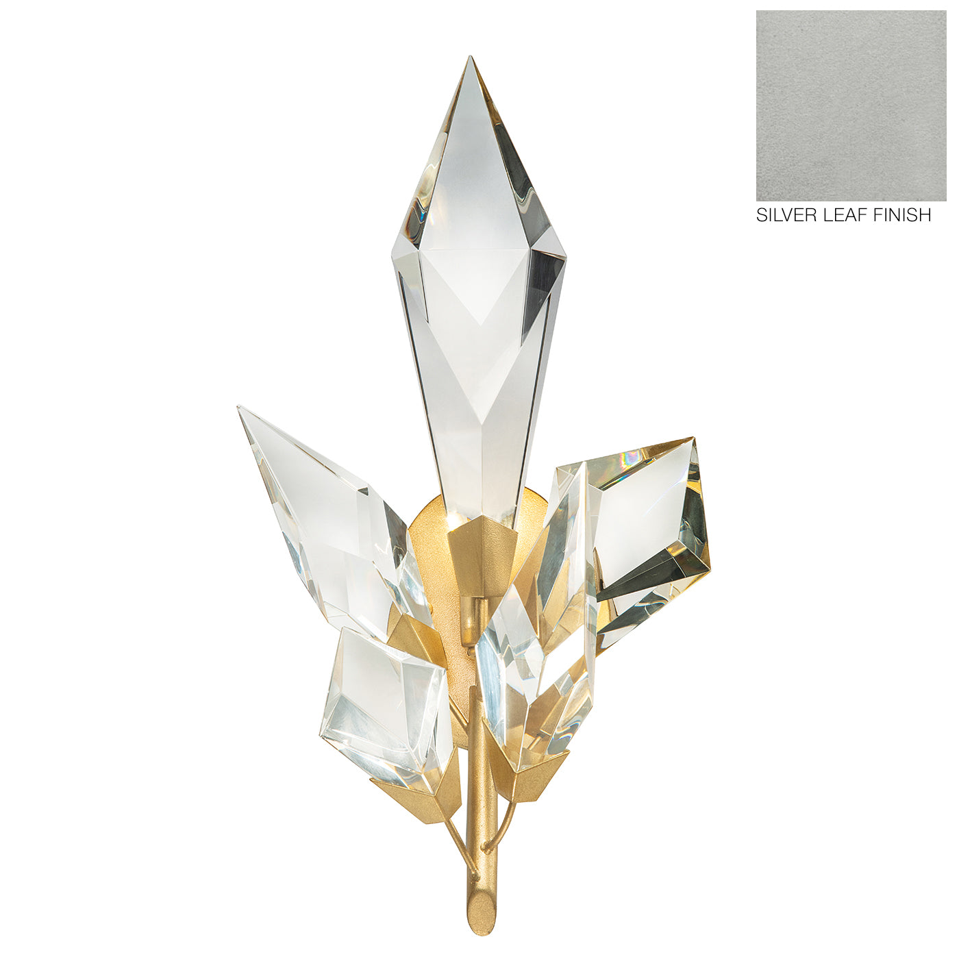 Fine Art Handcrafted Lighting Foret Sconce Sconces Fine Art Handcrafted Lighting Silver Leaf  