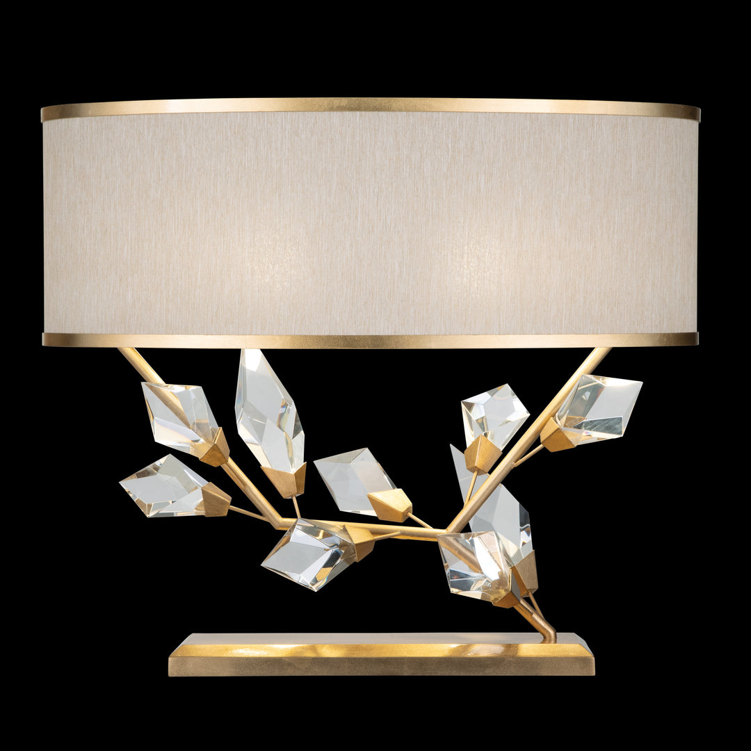 Fine Art Handcrafted Lighting Foret Table Lamp Table Lamps Fine Art Handcrafted Lighting Gold Leaf w/Champagne Fabric Shade  