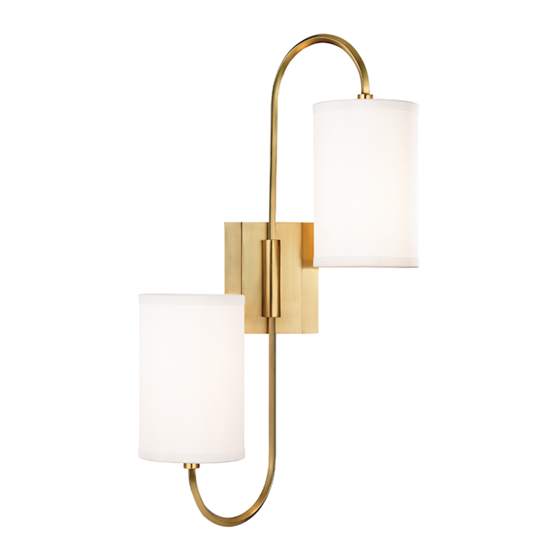 Hudson Valley Lighting Junius Wall Sconce Sconce Hudson Valley Lighting Aged Brass  