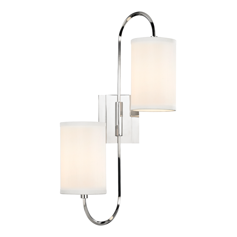 Hudson Valley Lighting Junius Wall Sconce Sconce Hudson Valley Lighting Polished Nickel  