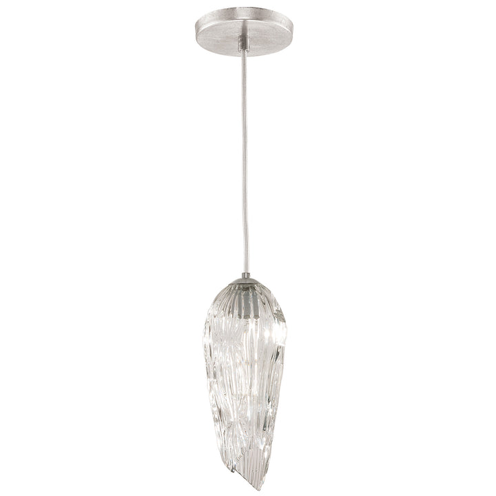 Fine Art Handcrafted Lighting Las Olas Drop Light Pendants Fine Art Handcrafted Lighting Silver  