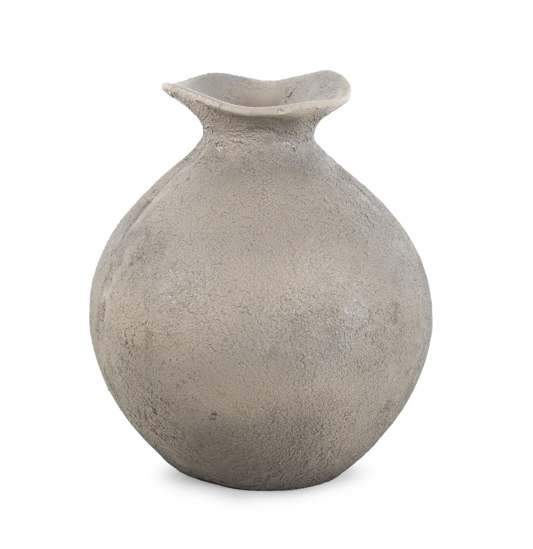 Howard Elliott Collection Textured Blanton Taupe Rounde Vase Vases Howard Elliott Collection   