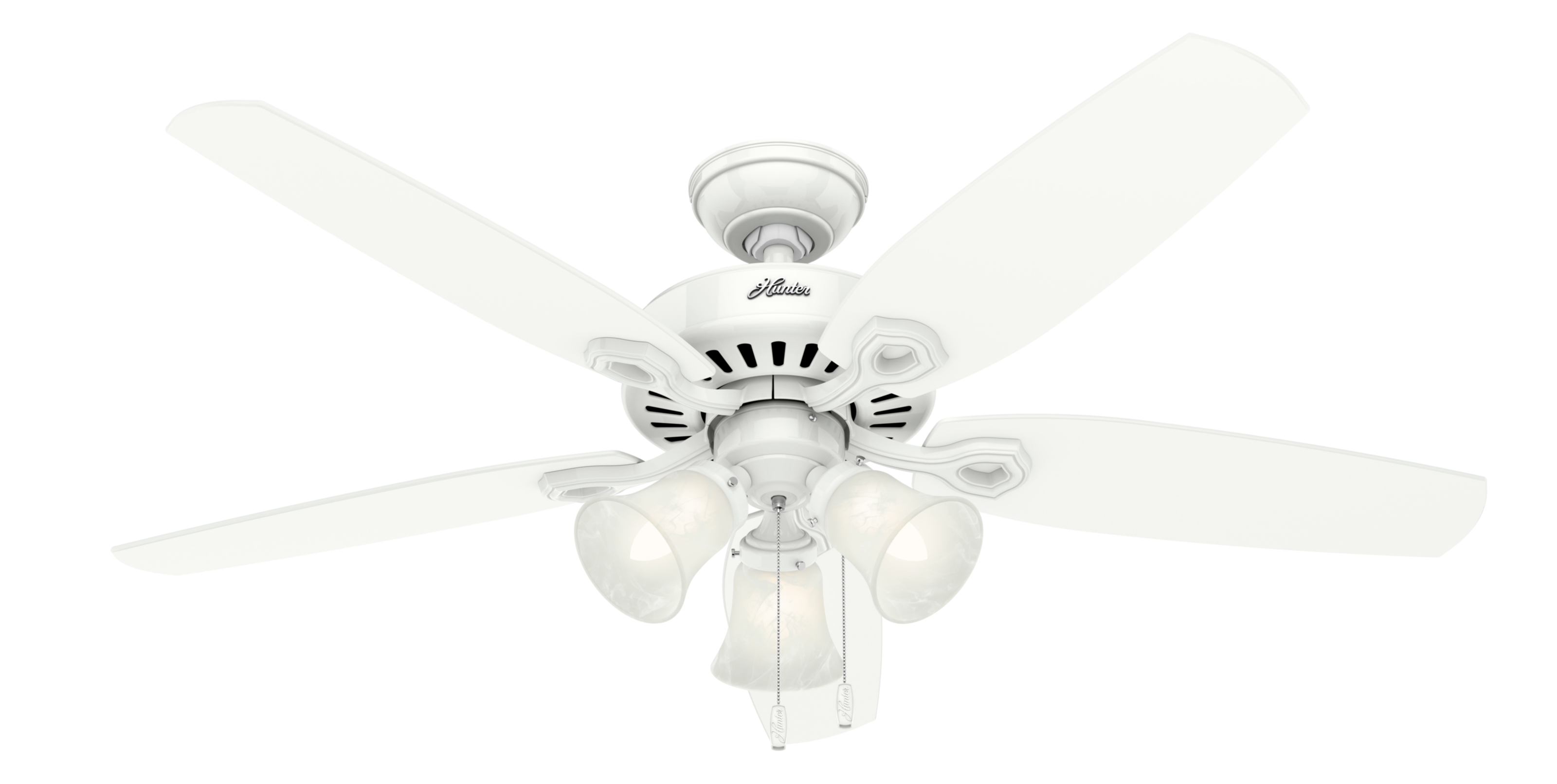 Hunter 52 inch Builder Ceiling Fan with LED Light Kit and Pull Chain Ceiling Fan Hunter   