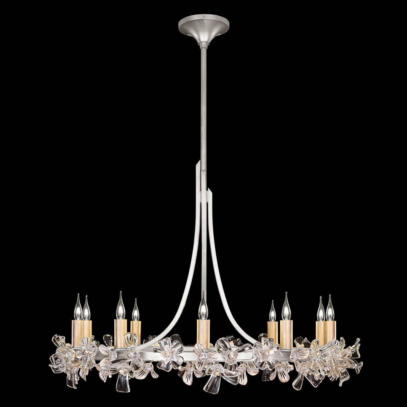 Fine Art Handcrafted Lighting Azu Chandelier Chandeliers Fine Art Handcrafted Lighting Silver Leaf  