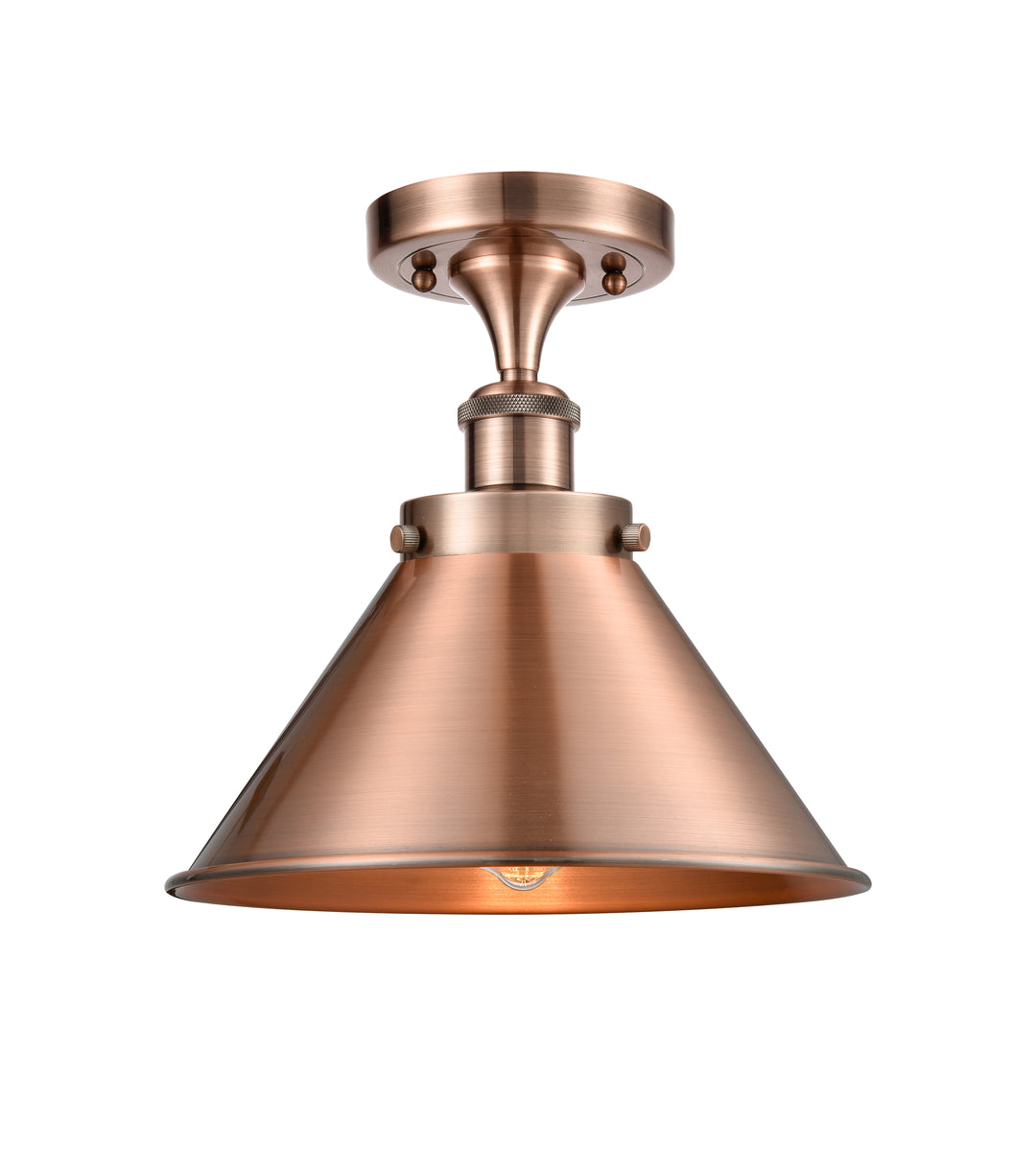 Innovations Lighting Briarcliff 10" Semi-Flush Mount - Antique Copper Ceiling Semi Flush Mounts Innovations Lighting Default Title  