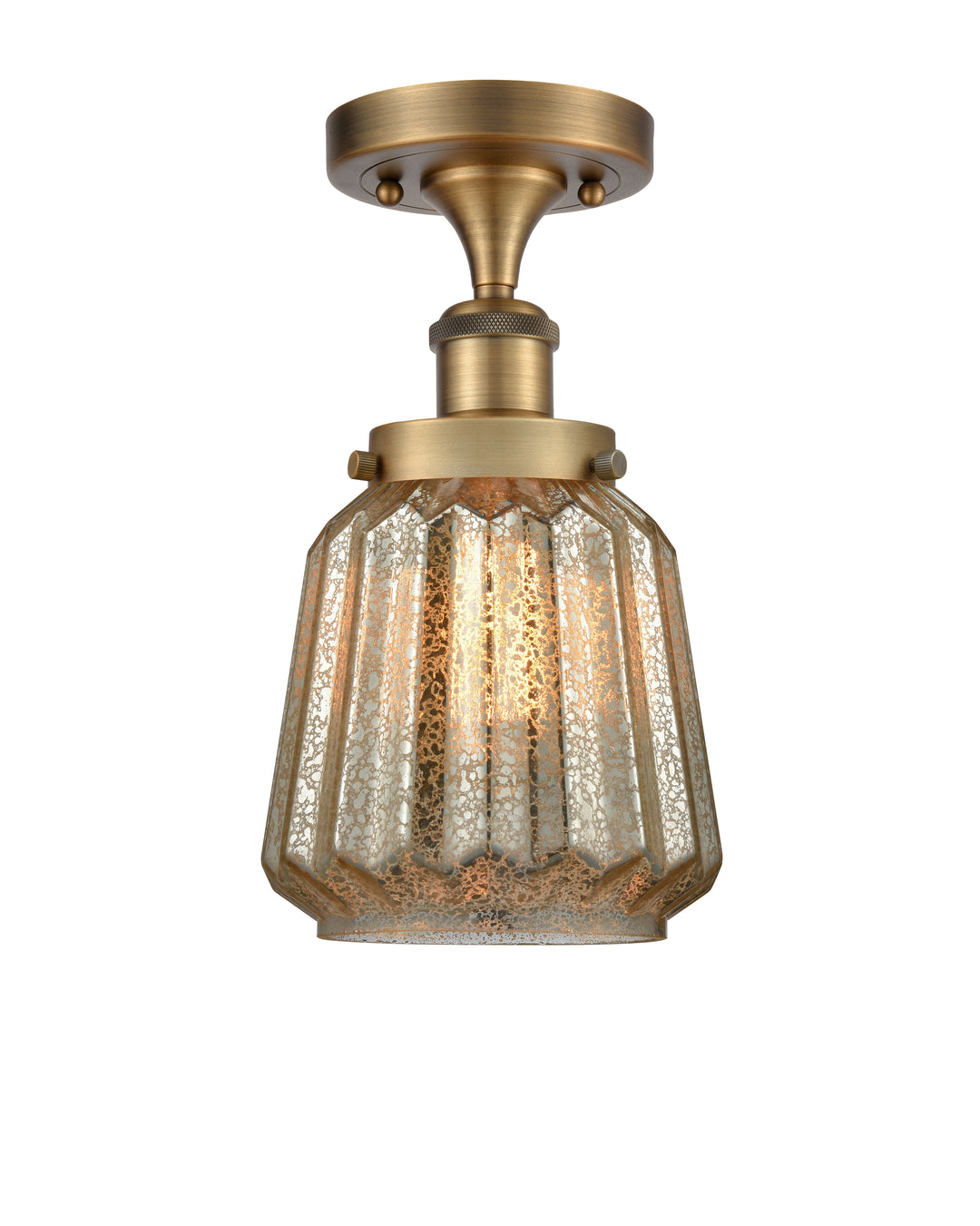 Innovations Lighting Chatham 6" Semi-Flush Mount - Brushed Brass