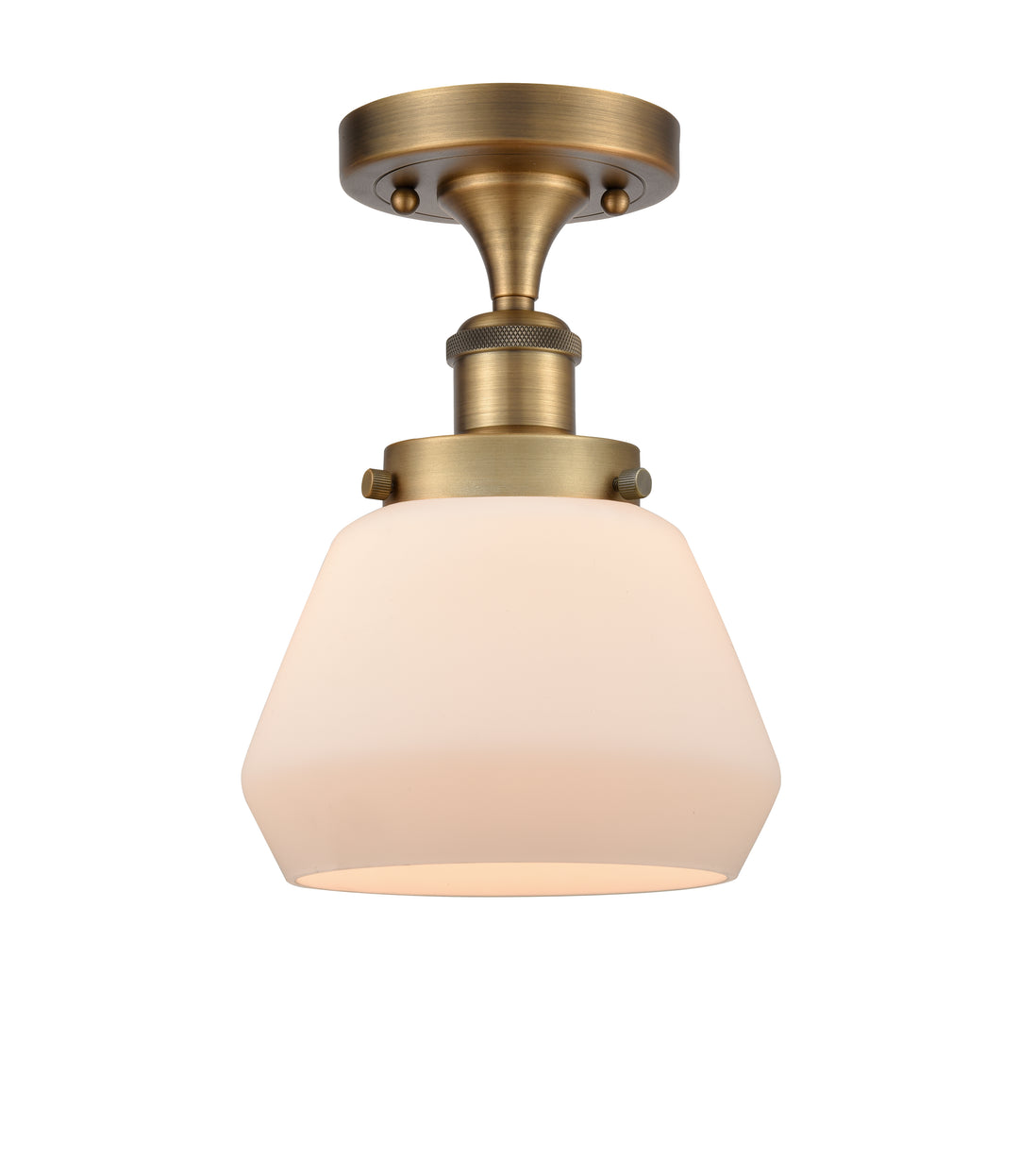 Innovations Lighting Fulton 6" Semi-Flush Mount - Brushed Brass