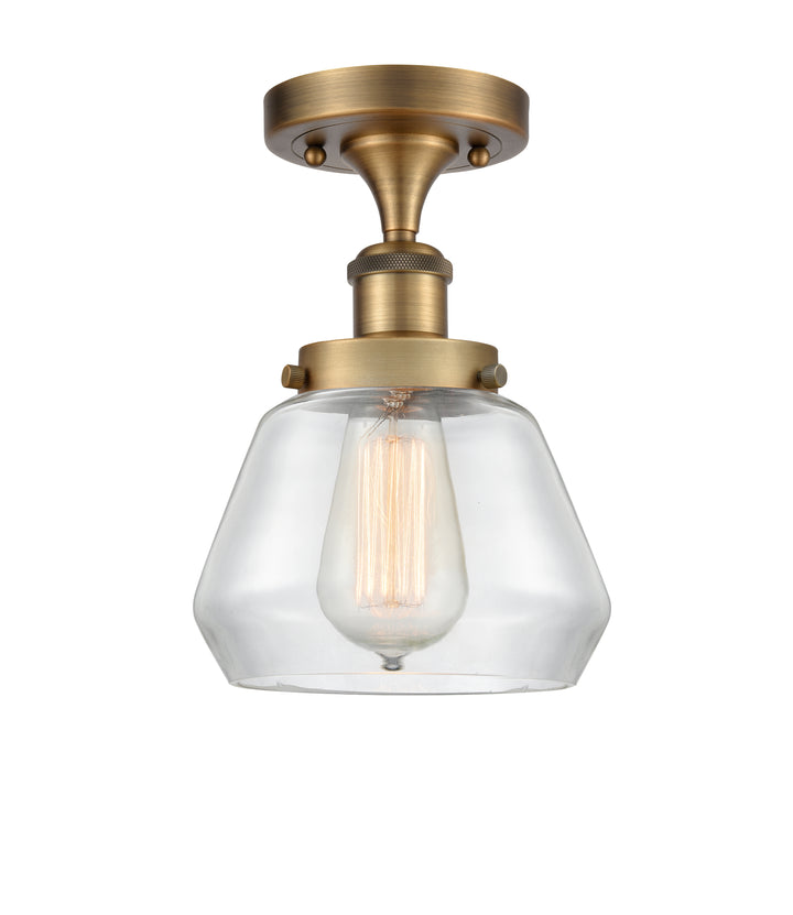 Innovations Lighting Fulton 6" Semi-Flush Mount - Brushed Brass