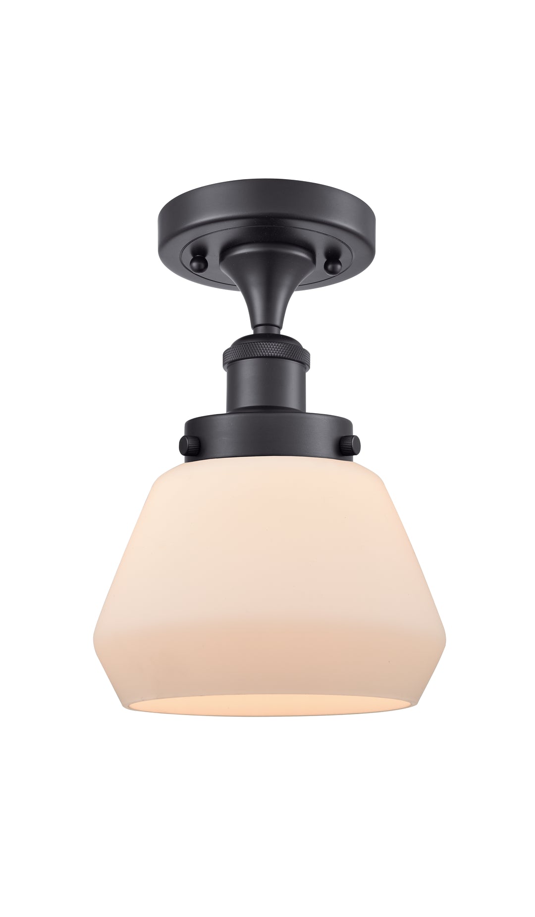 Innovations Lighting Fulton 6" Semi-Flush Mount - Matte Black