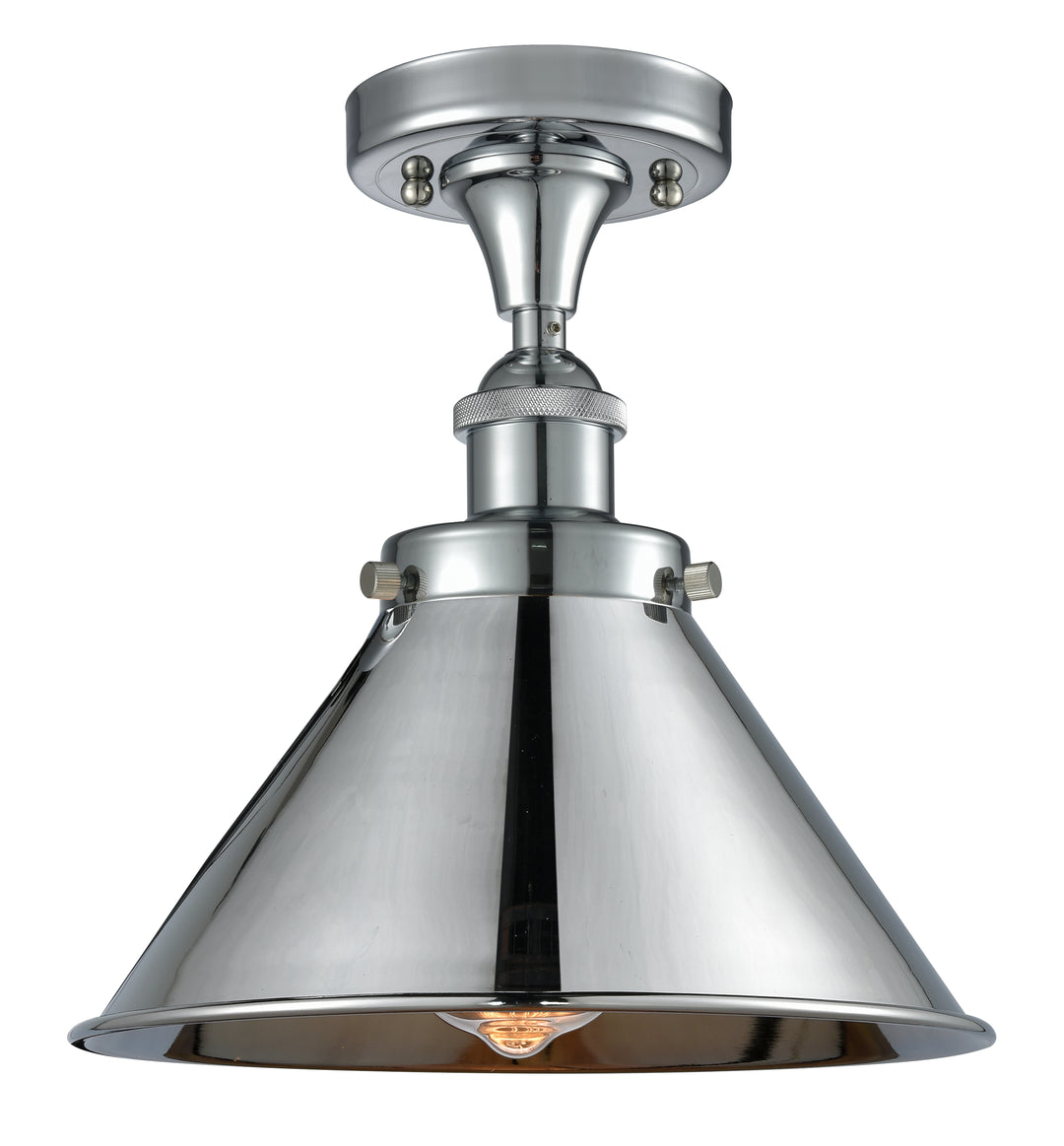 Innovations Lighting Briarcliff 10" Semi-Flush Mount - Polished Chrome Ceiling Semi Flush Mounts Innovations Lighting Default Title  