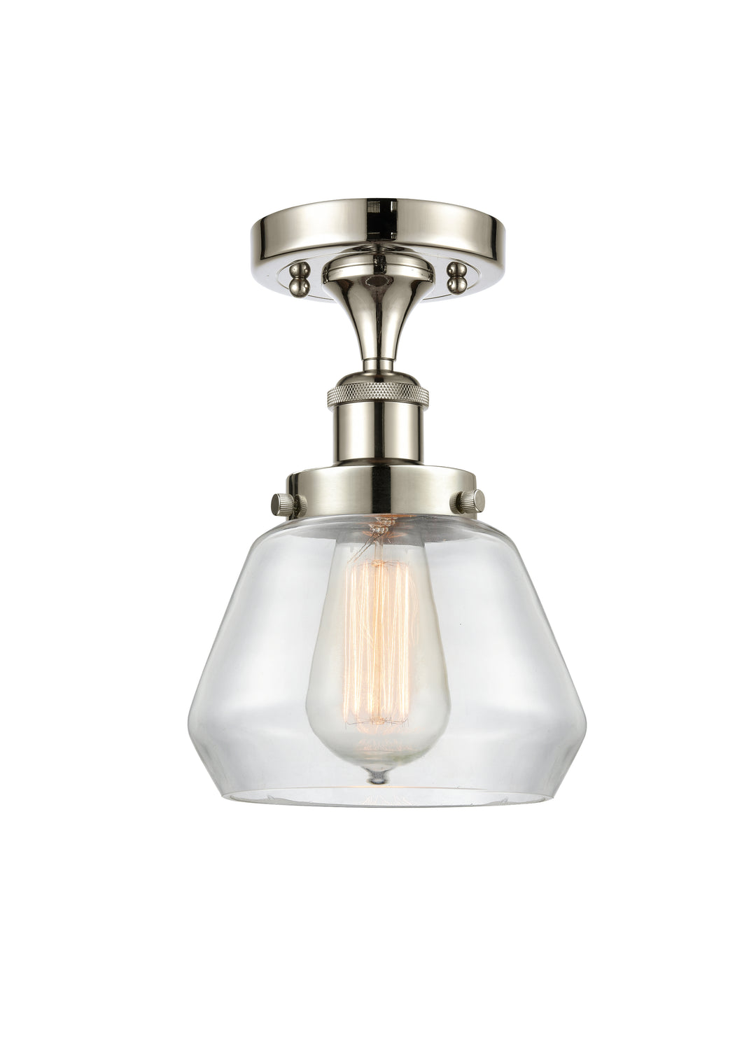 Innovations Lighting Fulton 6" Semi-Flush Mount - Polished Nickel