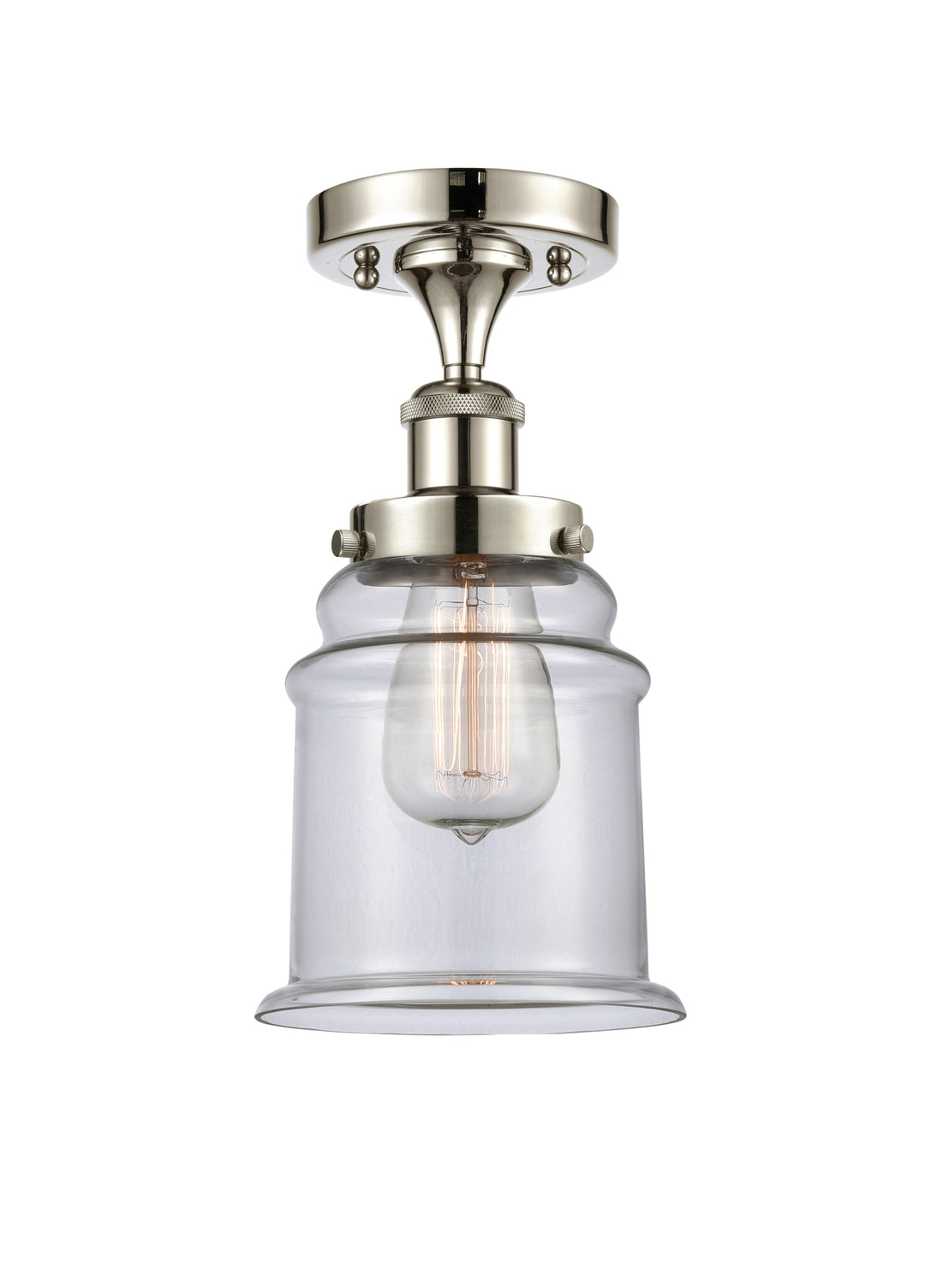 Innovations Lighting Canton 6" Semi-Flush Mount - Polished Nickel