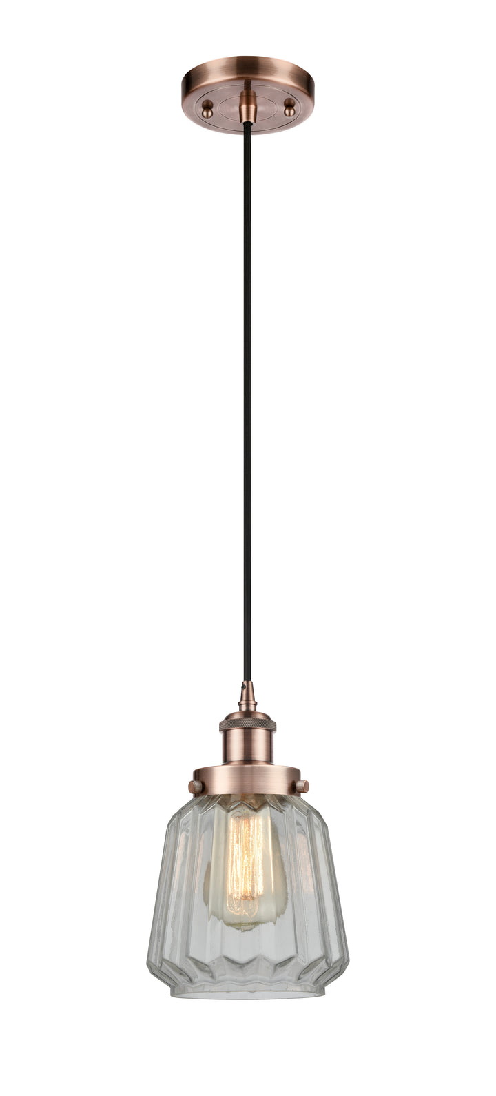 Innovations Lighting Chatham 6" Mini Pendant - Antique Copper Mini-Pendants Innovations Lighting   