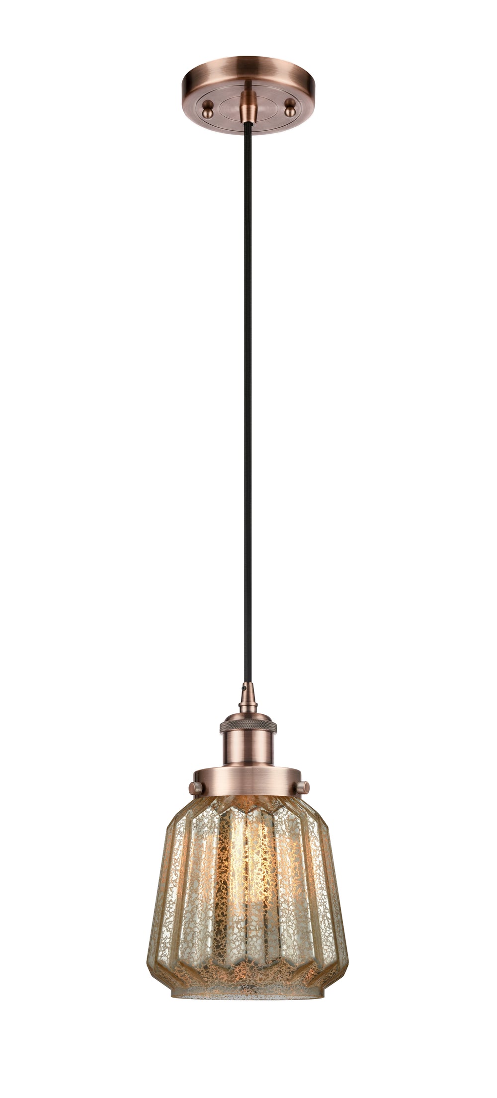 Innovations Lighting Chatham 6" Mini Pendant - Antique Copper Mini-Pendants Innovations Lighting   