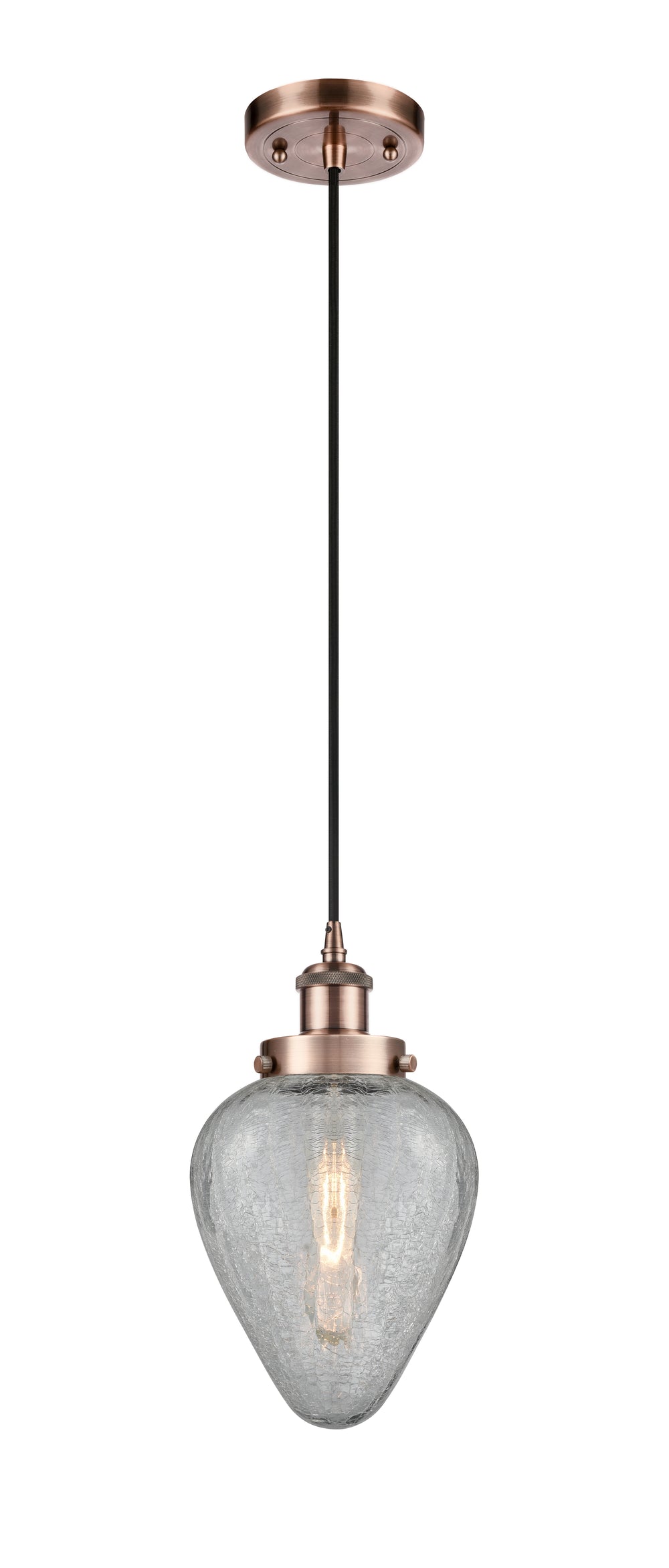 Innovations Lighting Geneseo 6" Mini Pendant - Antique Copper