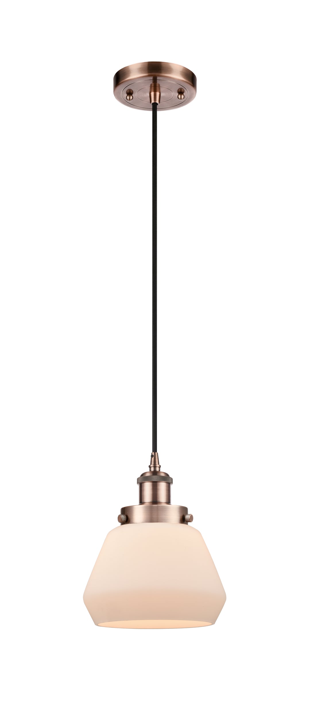 Innovations Lighting Fulton 6" Mini Pendant - Antique Copper