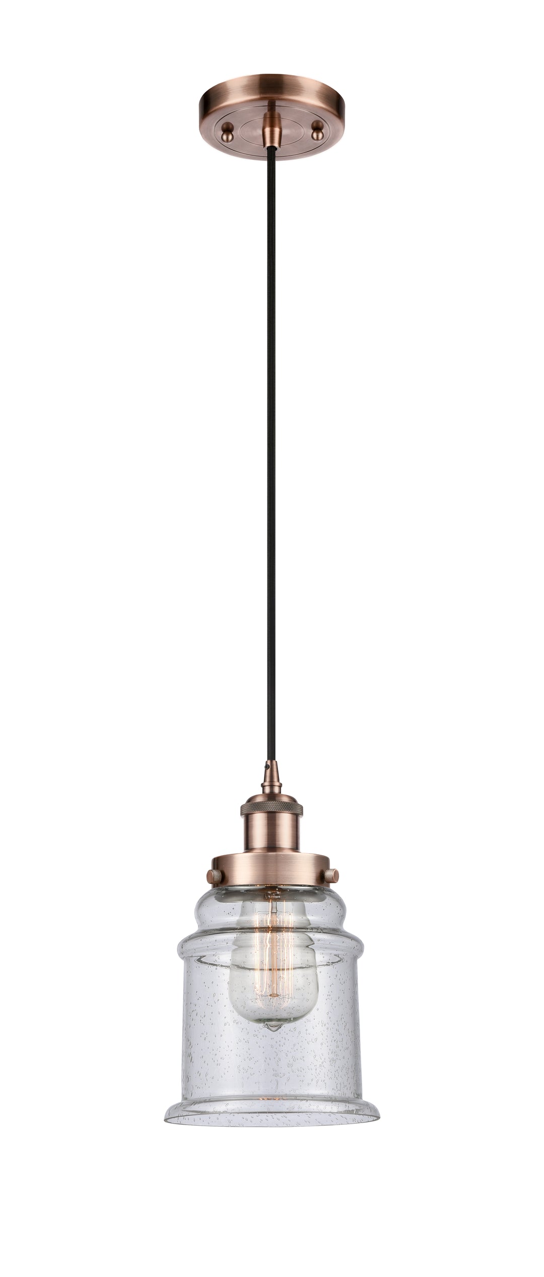 Innovations Lighting Canton 6" Mini Pendant - Antique Copper Mini-Pendants Innovations Lighting   