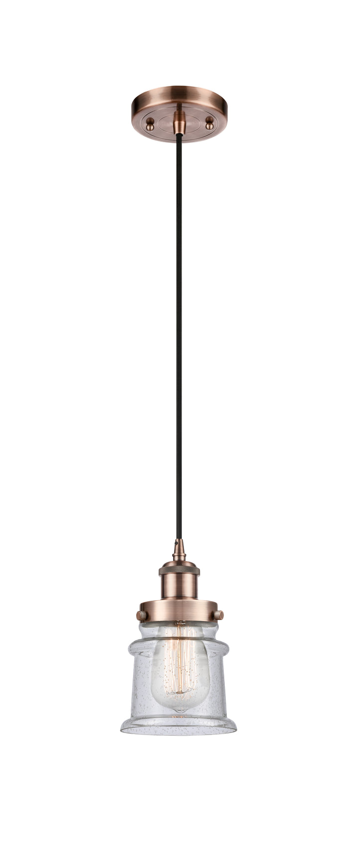 Innovations Lighting Canton 5" Mini Pendant - Antique Copper Mini-Pendants Innovations Lighting   