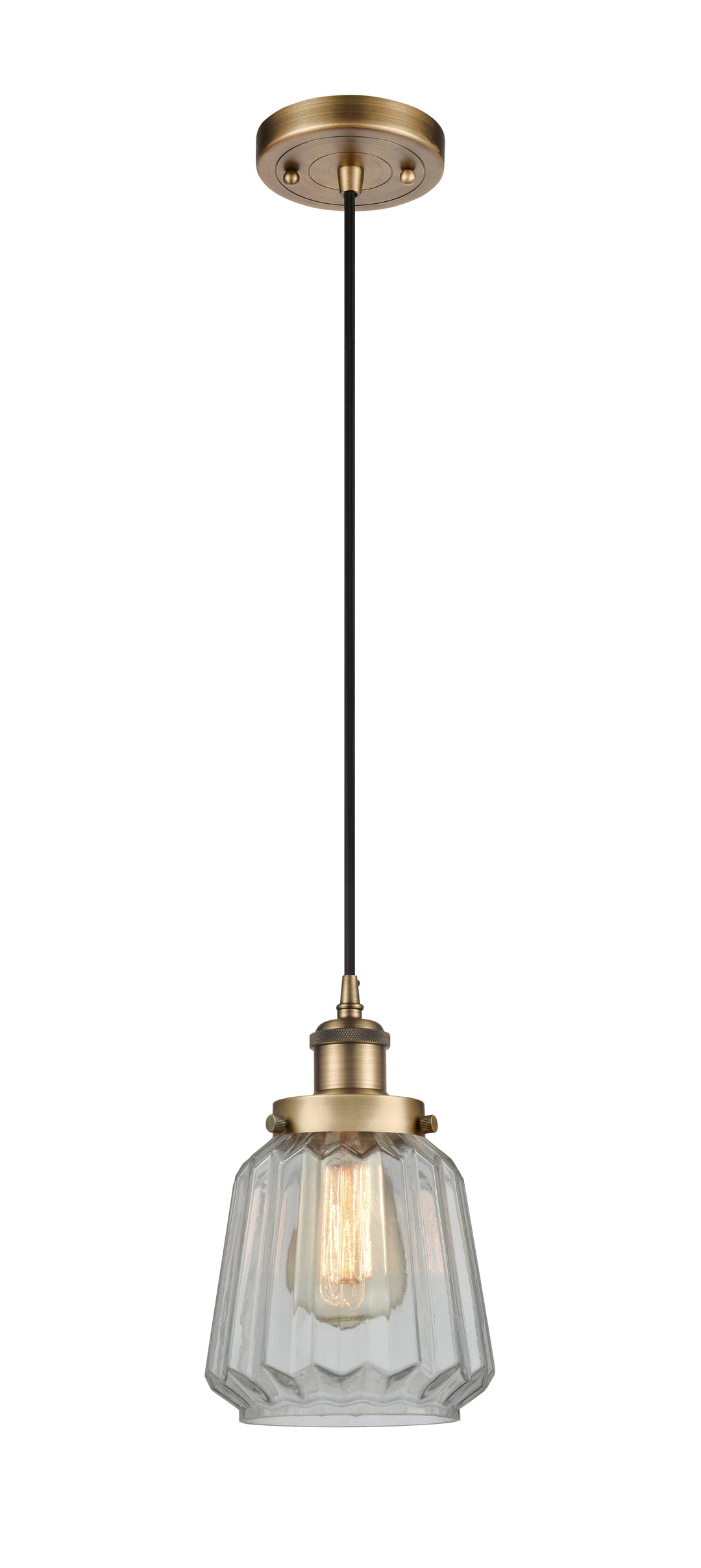 Innovations Lighting Chatham 6" Mini Pendant - Brushed Brass Mini-Pendants Innovations Lighting   