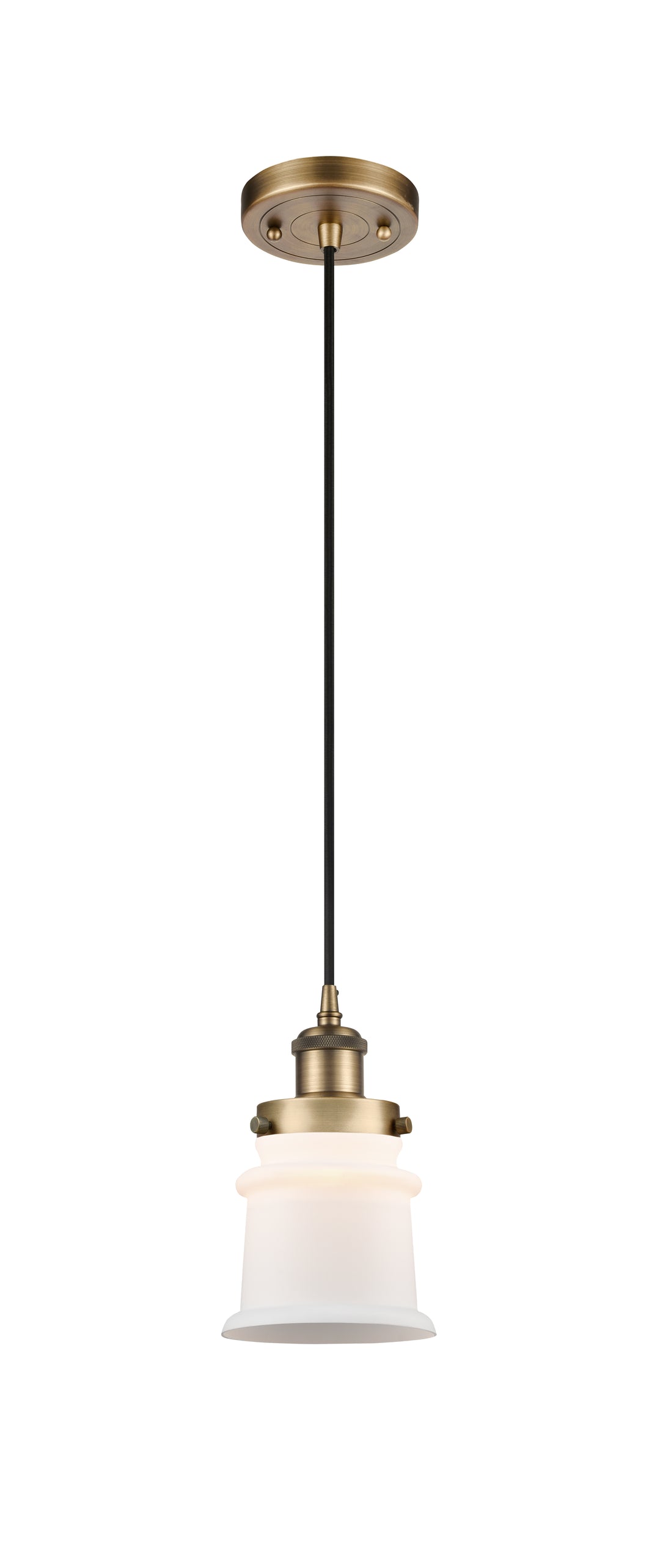 Innovations Lighting Canton 5" Mini Pendant - Brushed Brass Mini-Pendants Innovations Lighting   