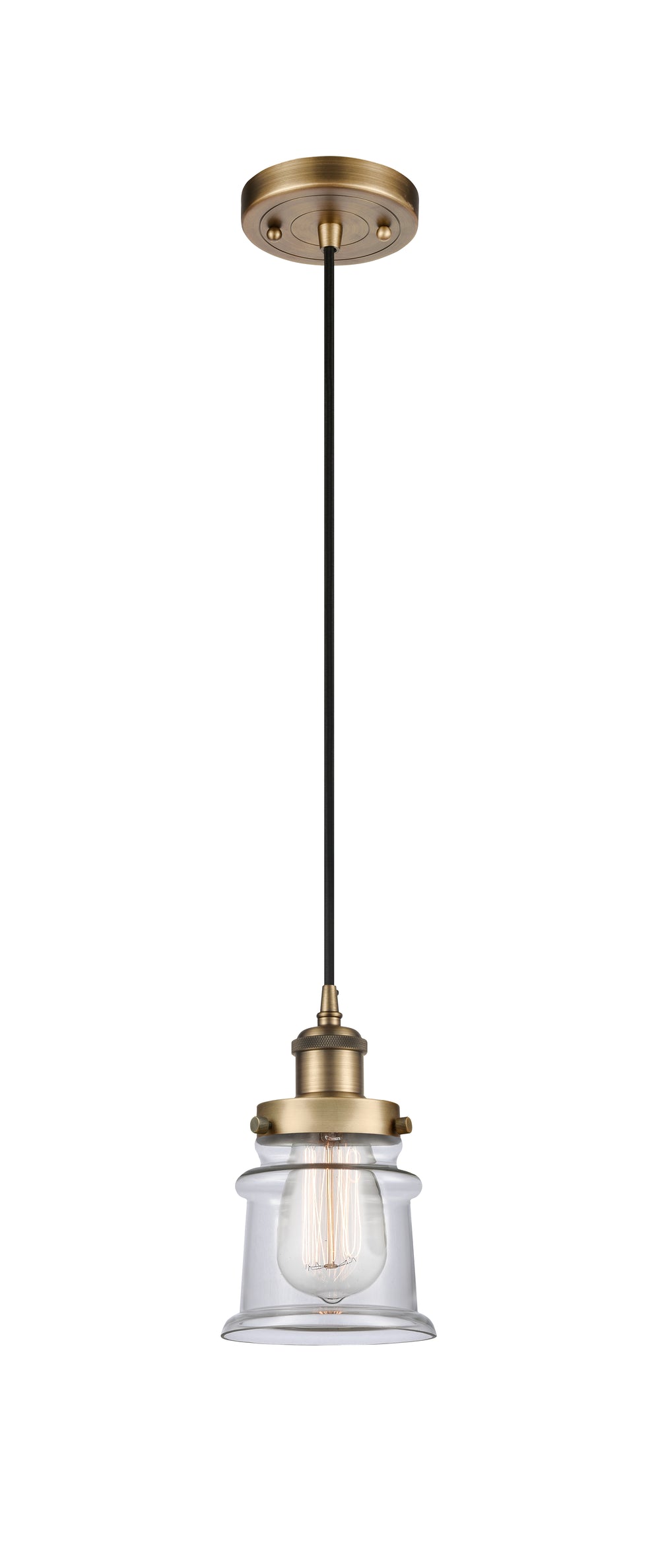 Innovations Lighting Canton 5" Mini Pendant - Brushed Brass Mini-Pendants Innovations Lighting   