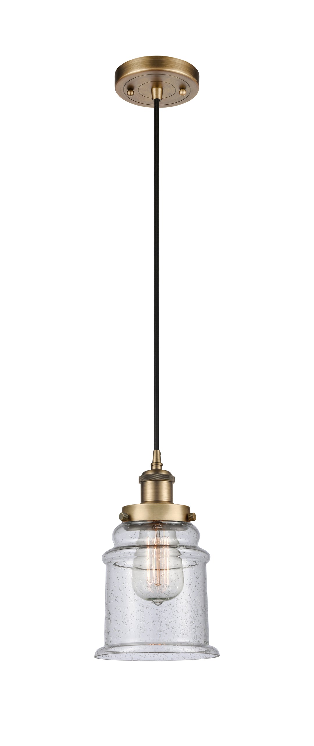 Innovations Lighting Canton 6" Mini Pendant - Brushed Brass Mini-Pendants Innovations Lighting   