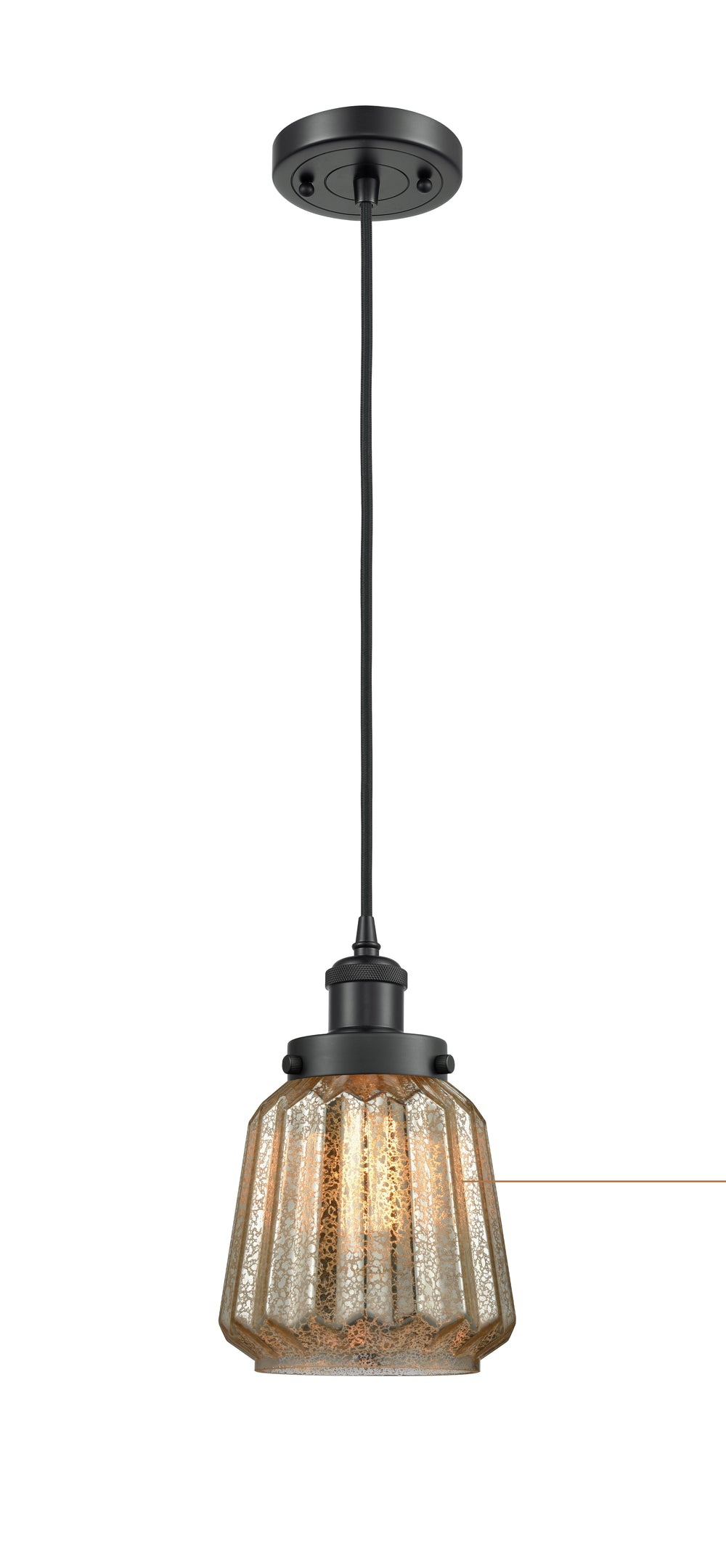 Innovations Lighting Chatham 6" Mini Pendant - Matte Black Mini-Pendants Innovations Lighting   