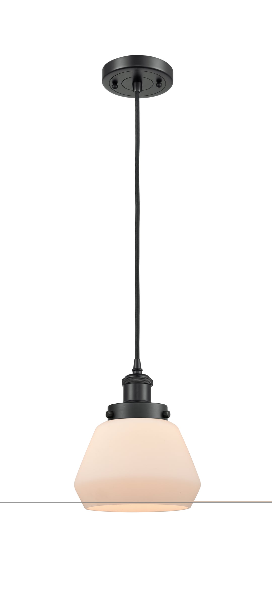 Innovations Lighting Fulton 6" Mini Pendant - Matte Black