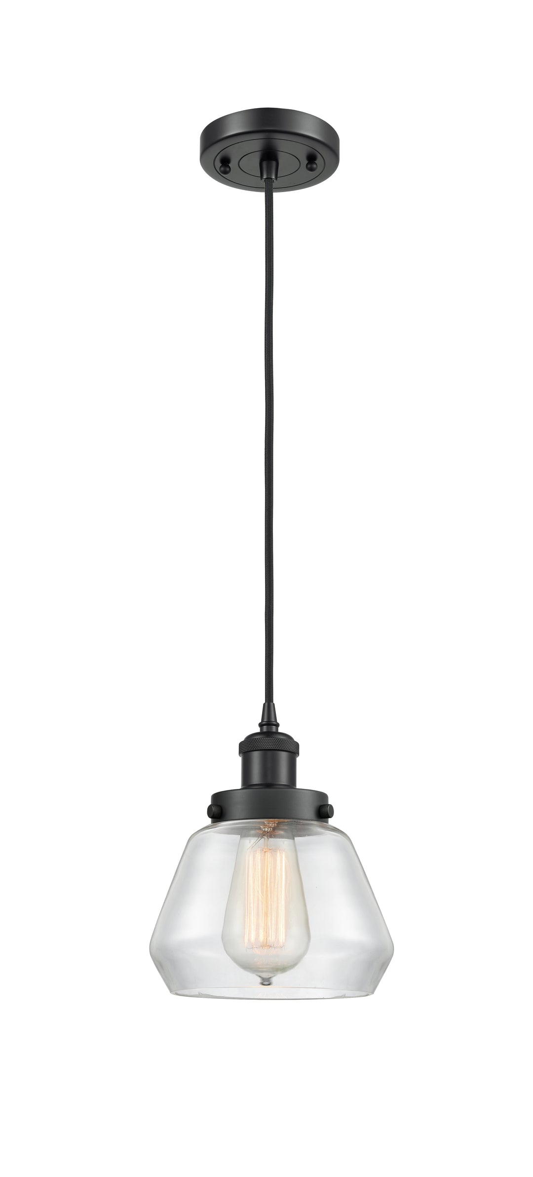 Innovations Lighting Fulton 6" Mini Pendant - Matte Black