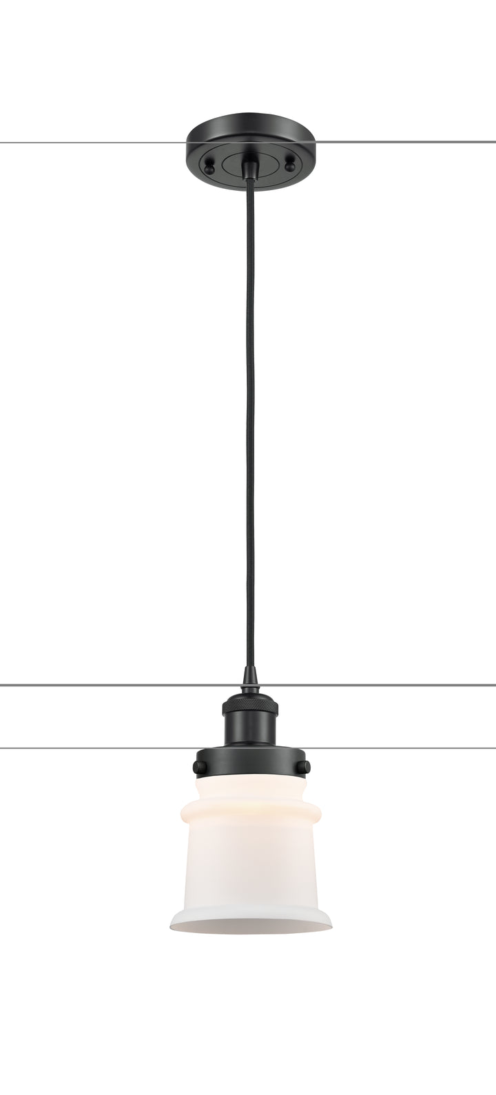 Innovations Lighting Canton 5" Mini Pendant - Matte Black Mini-Pendants Innovations Lighting   