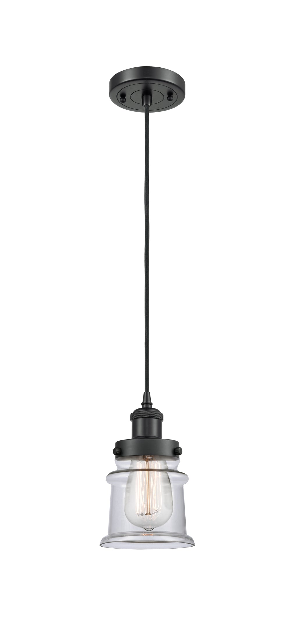 Innovations Lighting Canton 5" Mini Pendant - Matte Black Mini-Pendants Innovations Lighting   