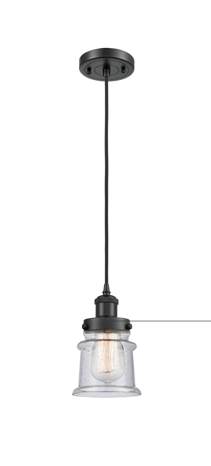 Innovations Lighting Canton 5" Mini Pendant - Matte Black Mini-Pendants Innovations Lighting   