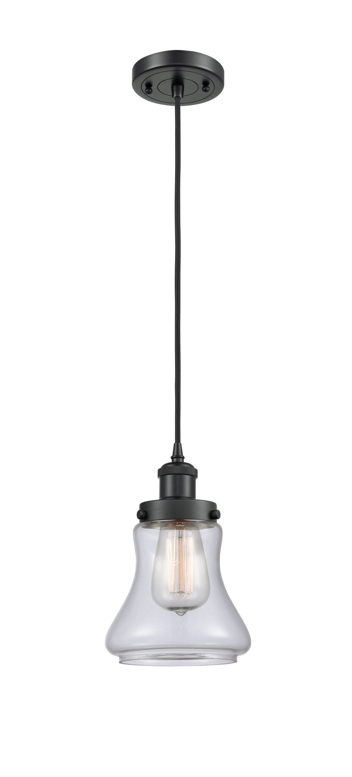 Innovations Lighting Bellmont 6" Mini Pendant - Matte Black Mini-Pendants Innovations Lighting   