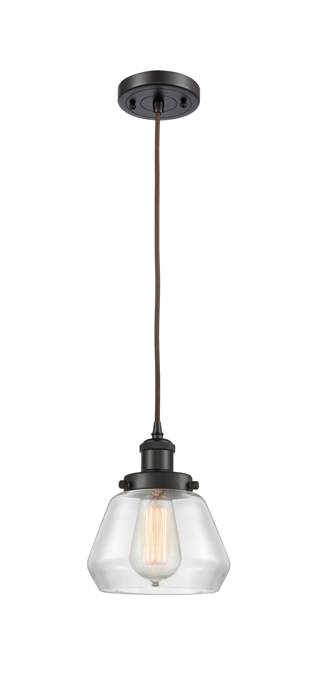 Innovations Lighting Fulton 6" Mini Pendant - Oil Rubbed Bronze