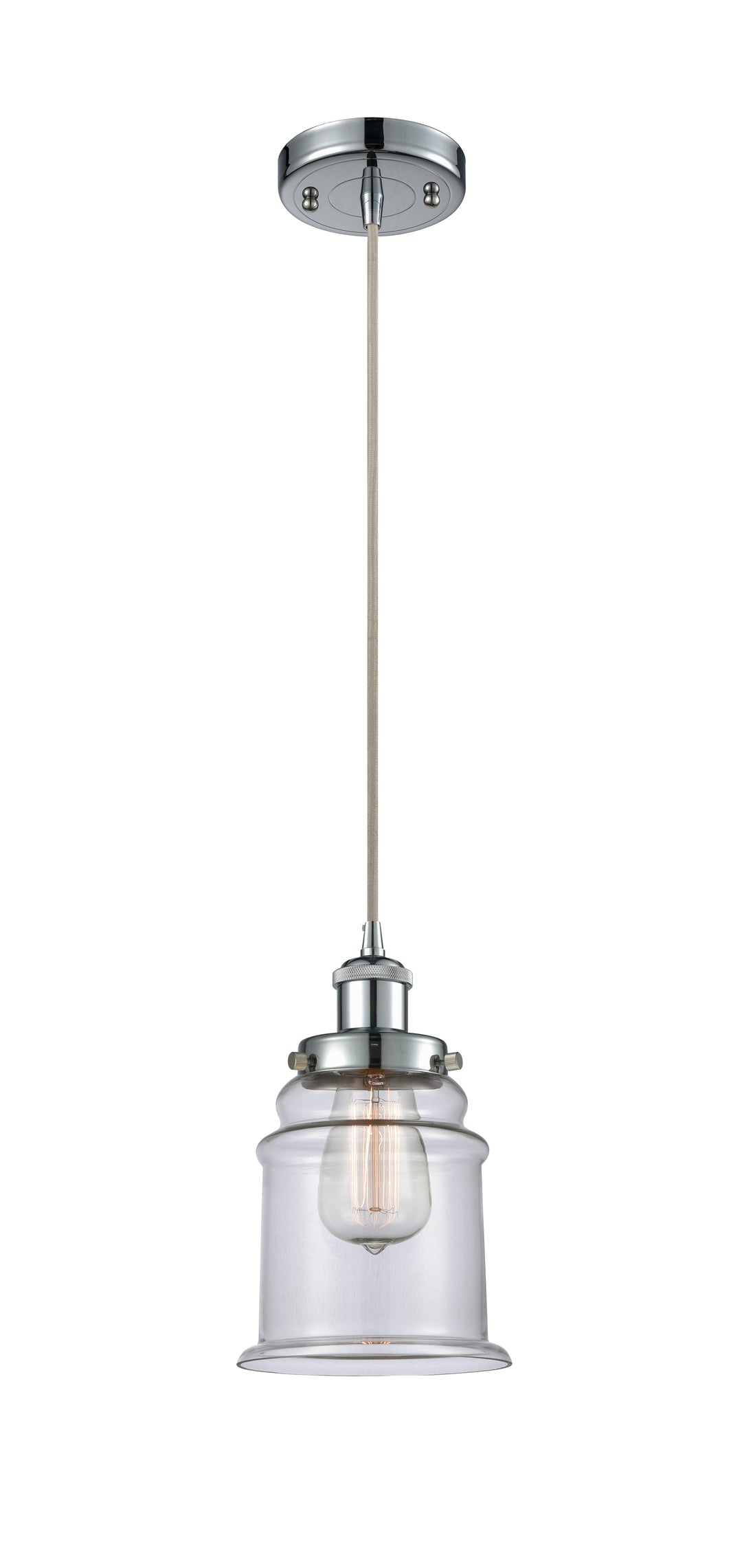 Innovations Lighting Canton 6" Mini Pendant - Polished Chrome Mini-Pendants Innovations Lighting   