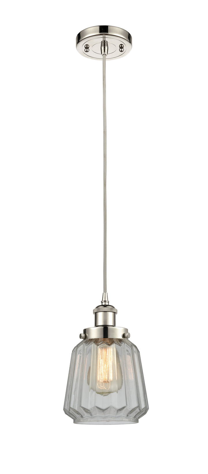 Innovations Lighting Chatham 6" Mini Pendant - Polished Nickel Mini-Pendants Innovations Lighting   